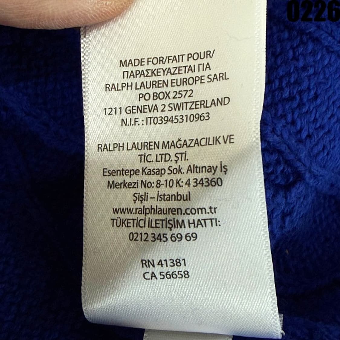 폴로 랄프로렌 케이블 코튼 니트 스웨터 S 0226 상품이미지6