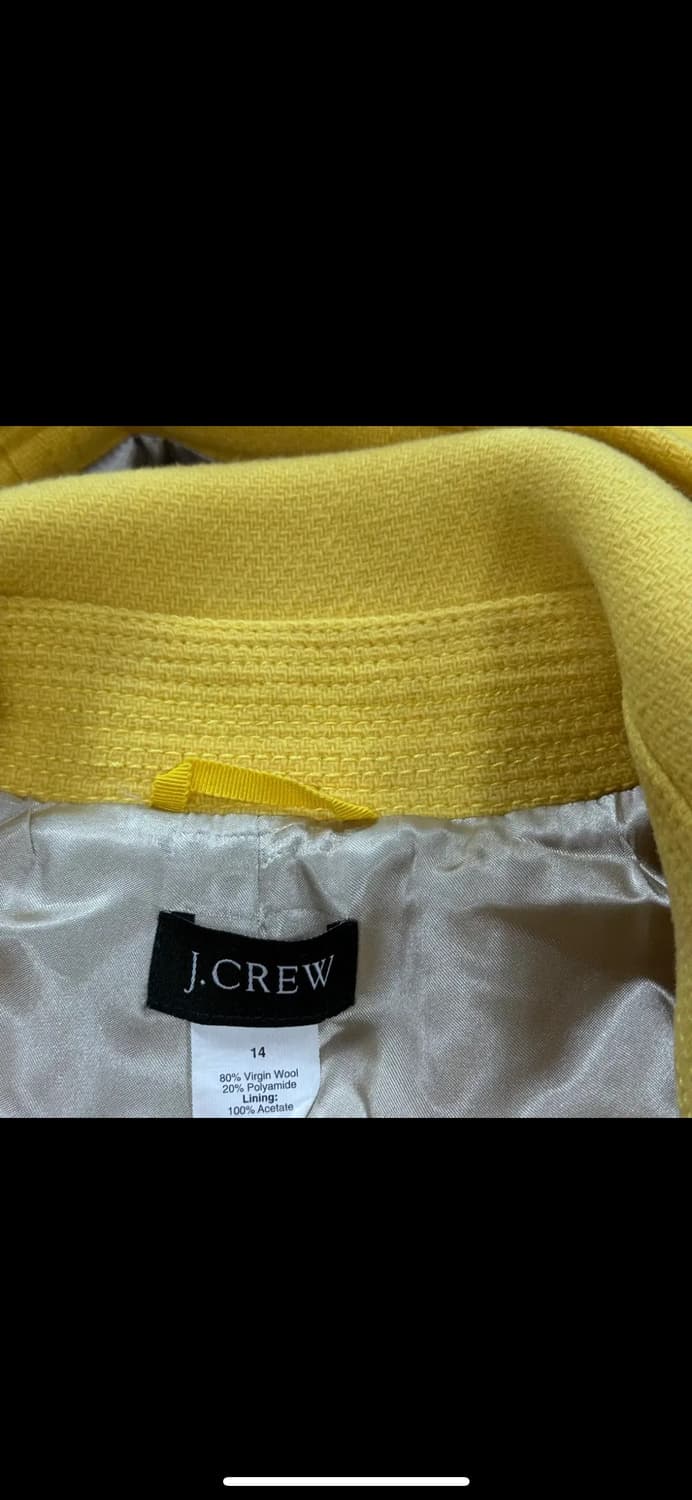 투티/0080 J.CREW 옐로우 후드 더플코트 상품이미지4