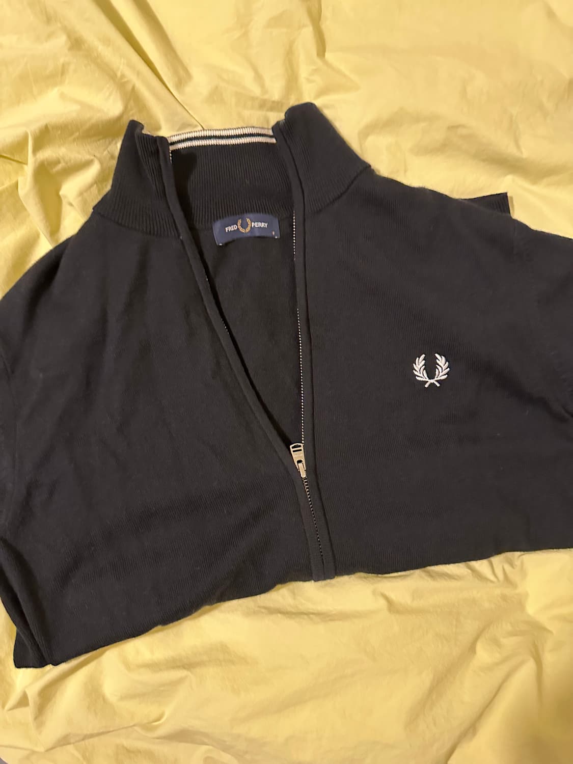프레드페리 풀집업 블랙 상품이미지3
