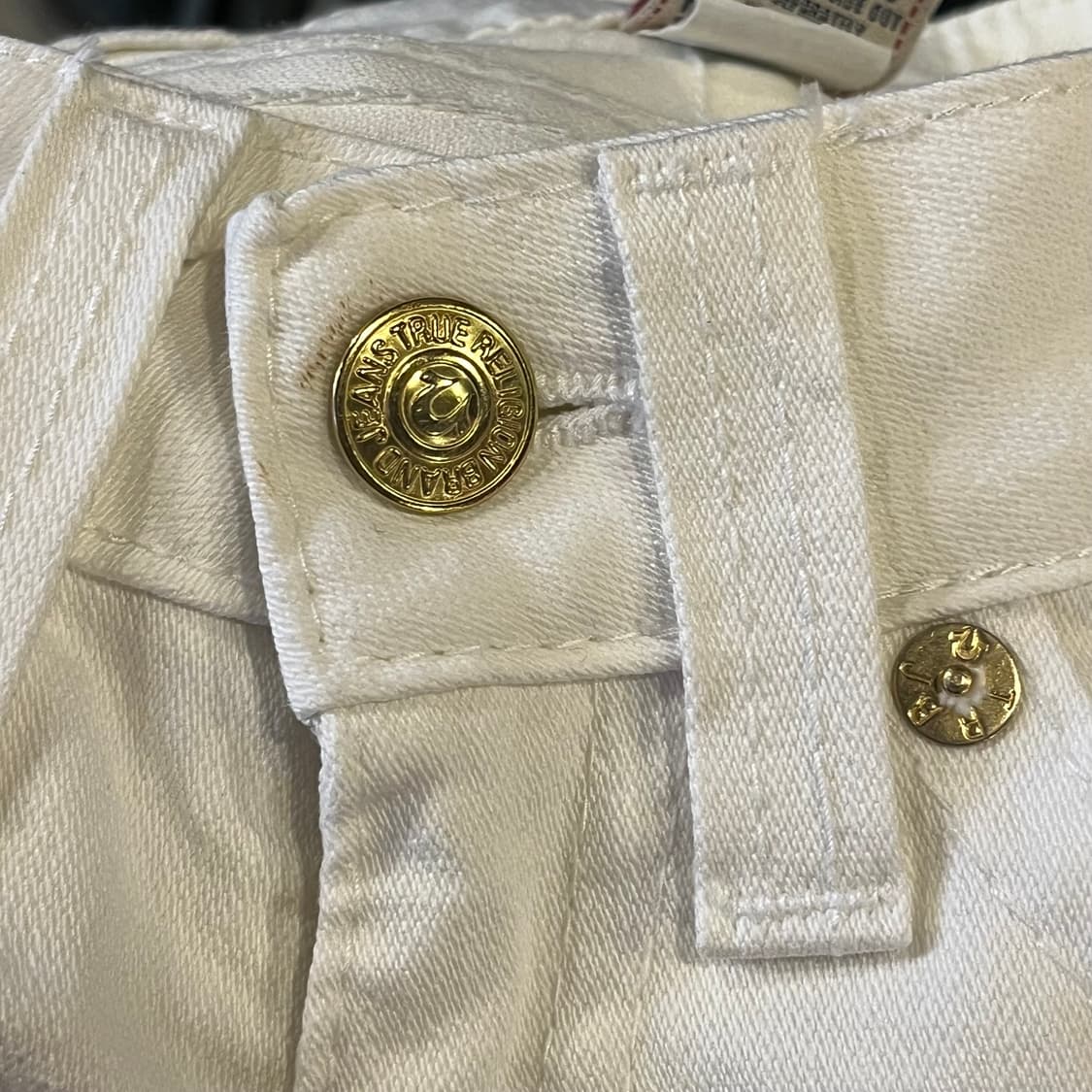 트루릴리젼 화이트•골드 부츠컷 데님팬츠 24 상품이미지5