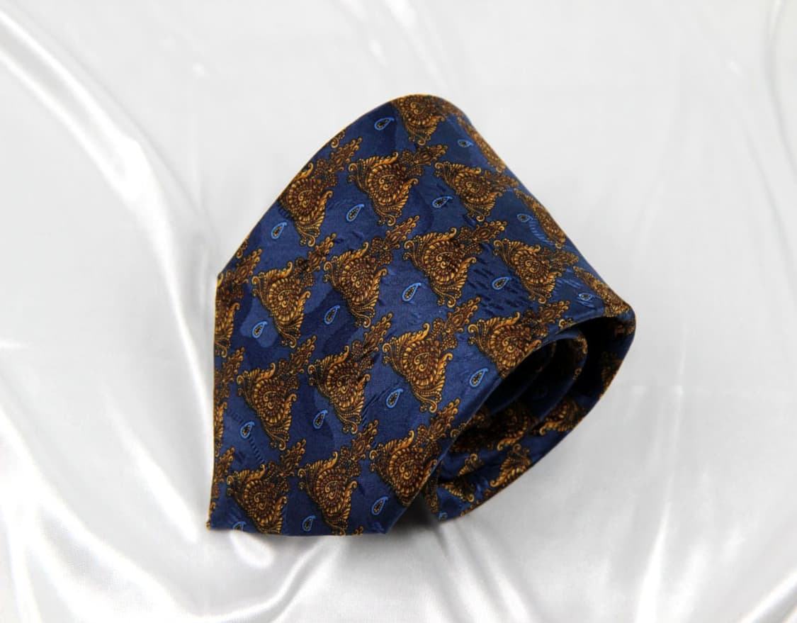 랑방 9.1cm A+등급 페이즐리 프랑스 남자 명품 넥타이 상품이미지1