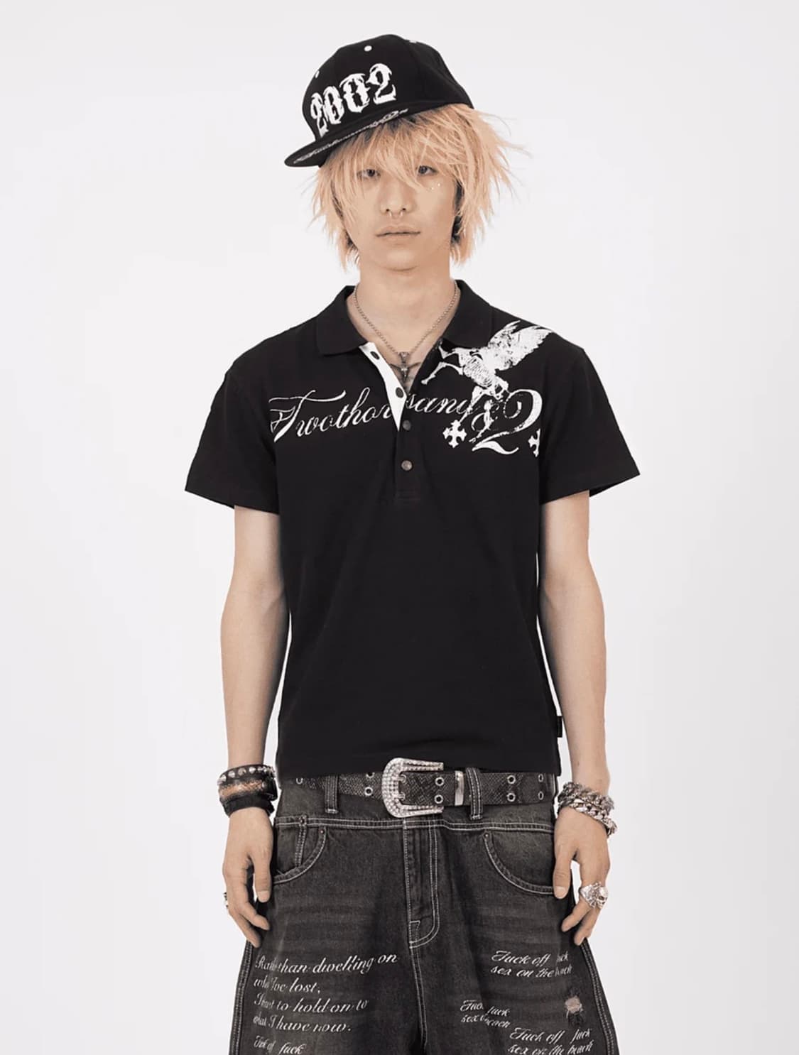 (2002)Skull Pegasus Polo Shirt 상품이미지1