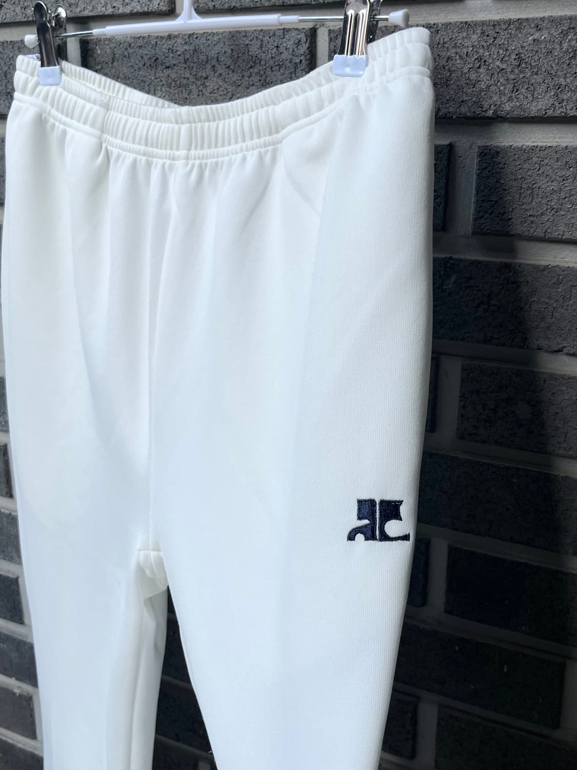 COURREGES 꾸레쥬 로고 팬츠 아이보리 M 상품이미지6