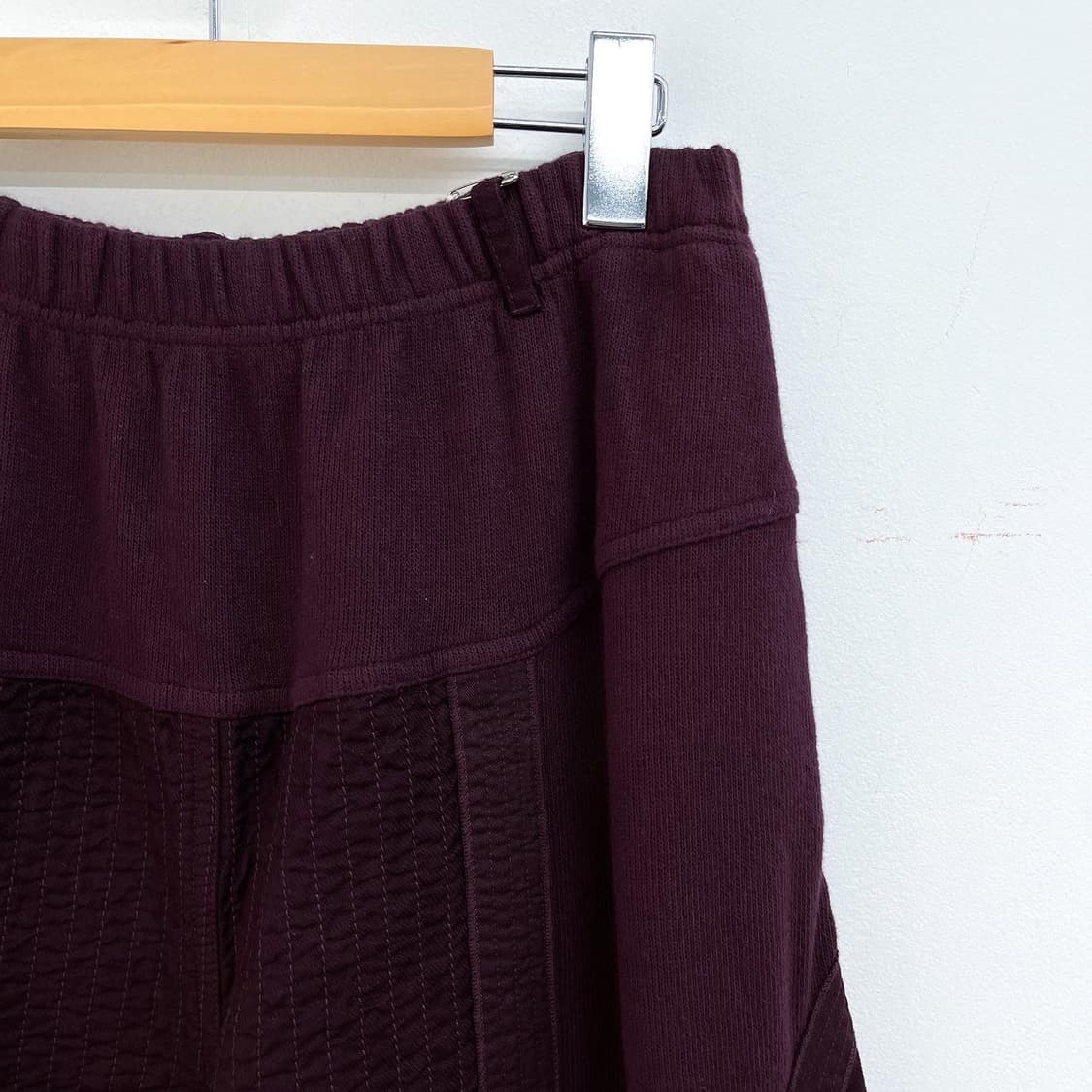 야코 마리카드 트리콧 버건디 벌룬 스웻 팬츠 상품이미지6