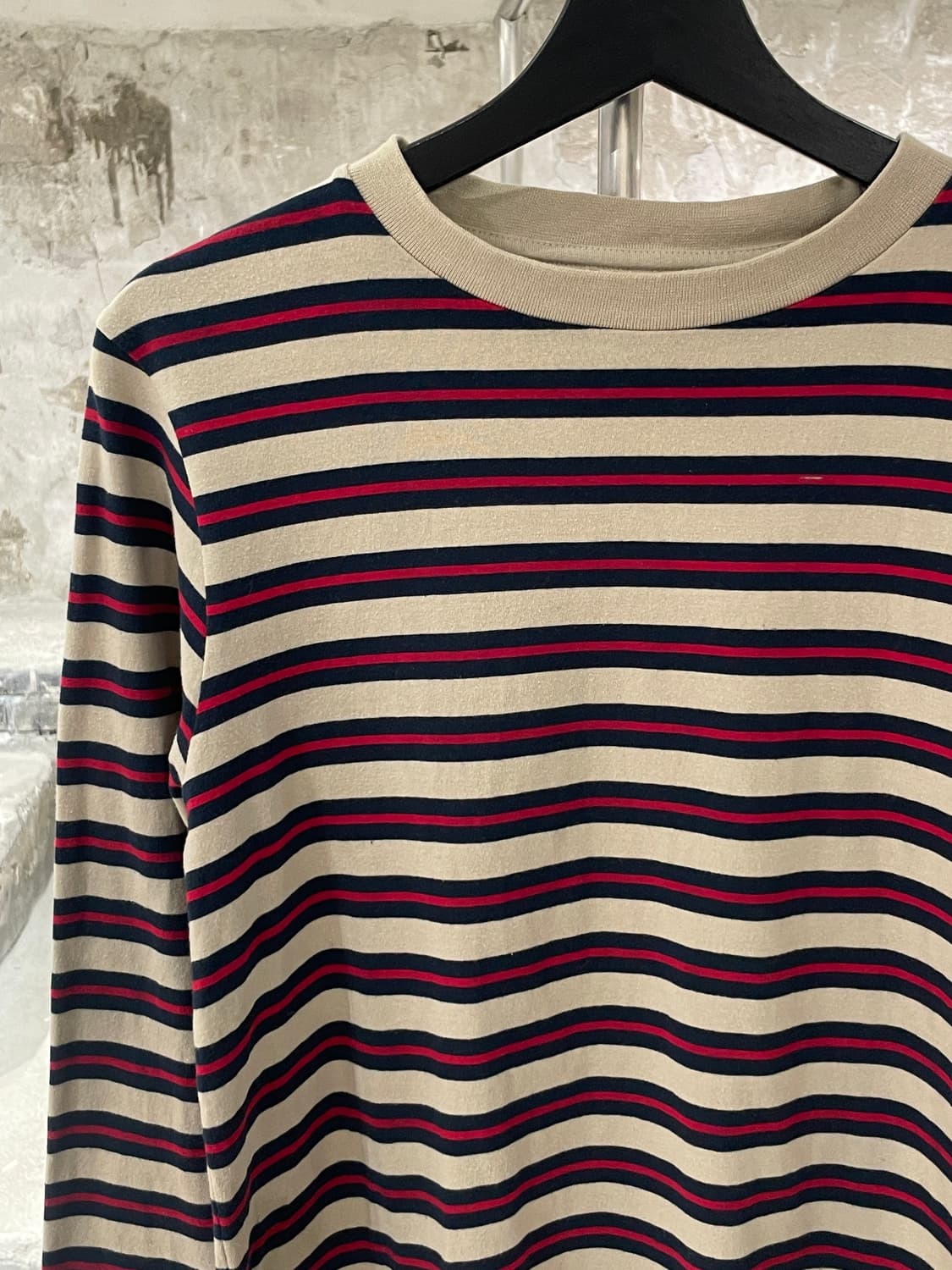 스투시 x 서플러스 00’s 스트라이프 크루넥 코튼 롱 슬리브 상품이미지2