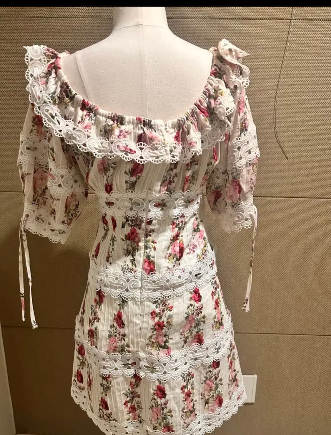 로리타 플라워 레이스 미니 원피스 상품이미지2