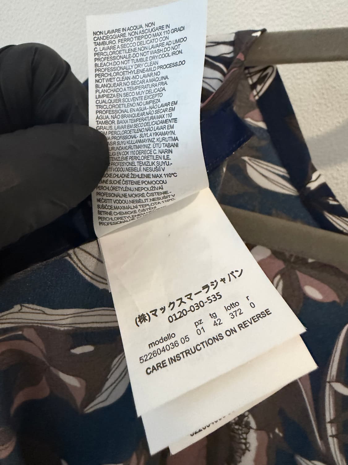 S MaxMara  롱 원피스 네이비 상품이미지5