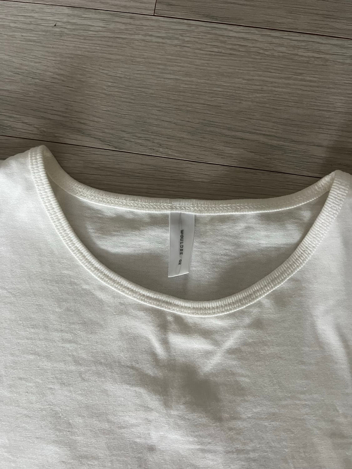 우드비 바캉스 티셔츠 화이트 2사이즈 상품이미지2