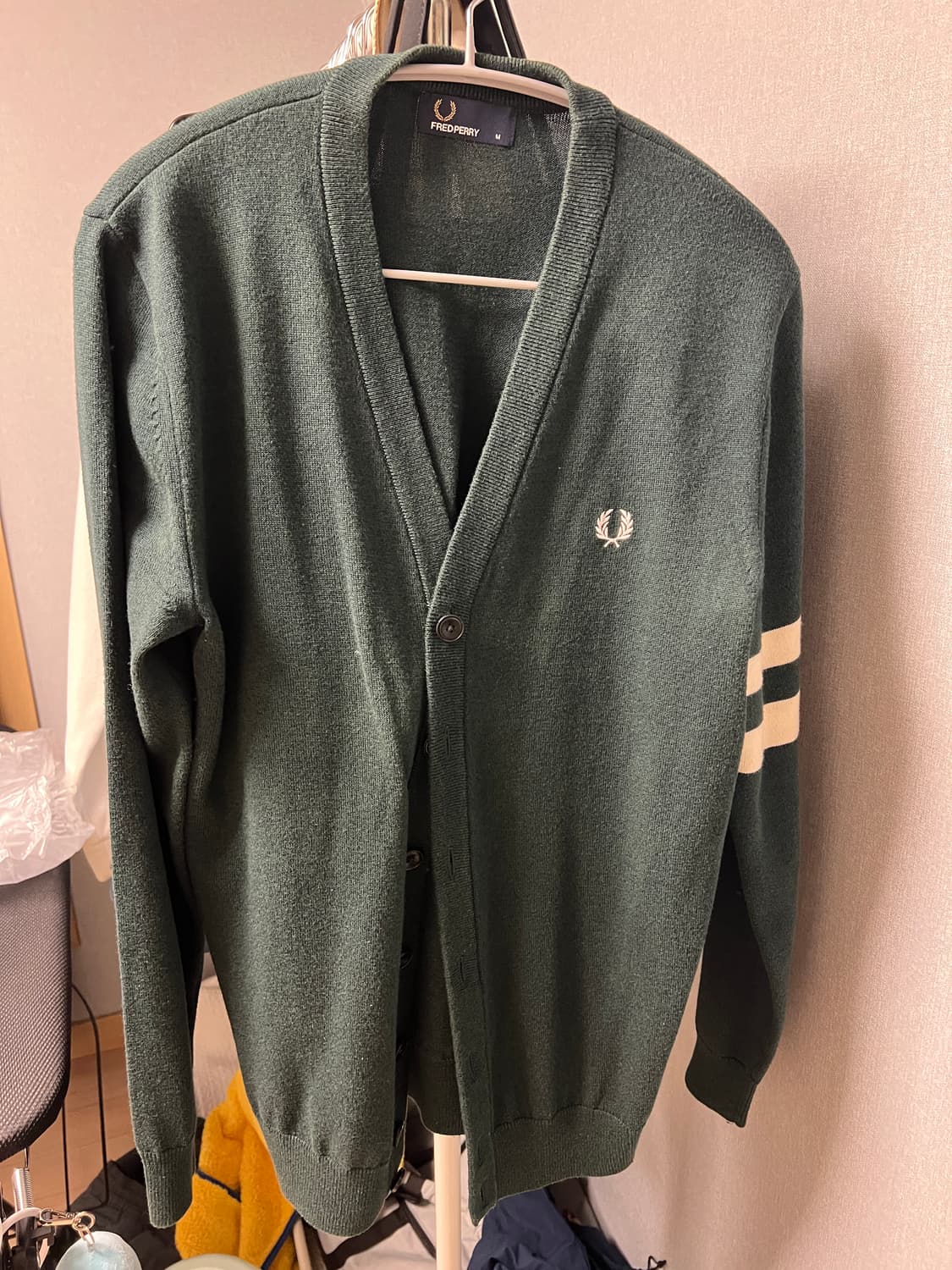 프레디페리 다크그린 가디건m 상품이미지1