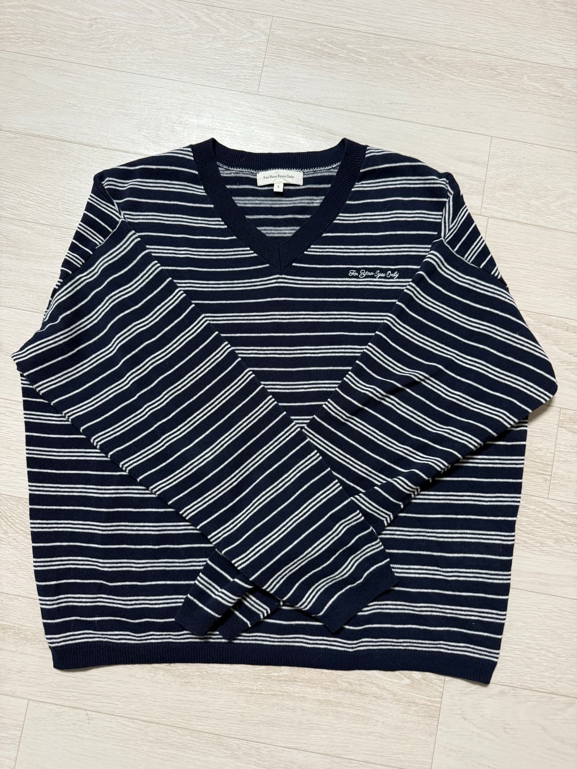 FYEO 포유온 if stripe v-neck knit 니트 포유어아이즈 상품이미지4