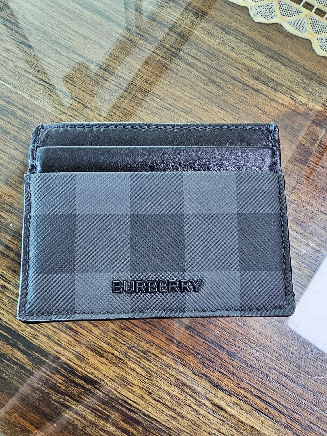 (정품) 신상 버버리 체크 카드지갑/남녀공용/차콜색상/개인  상품이미지10