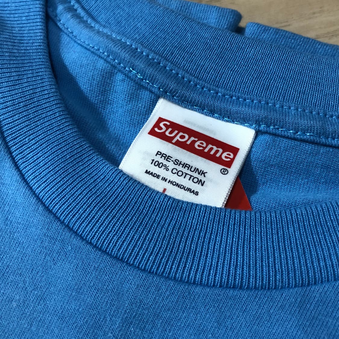 슈프림 퍽 머니 티셔츠 브라이트 블루 L 상품이미지4