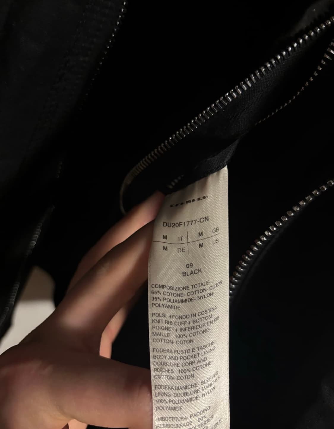 릭오웬스/Drkshdw globe snap bomber/M 상품이미지4