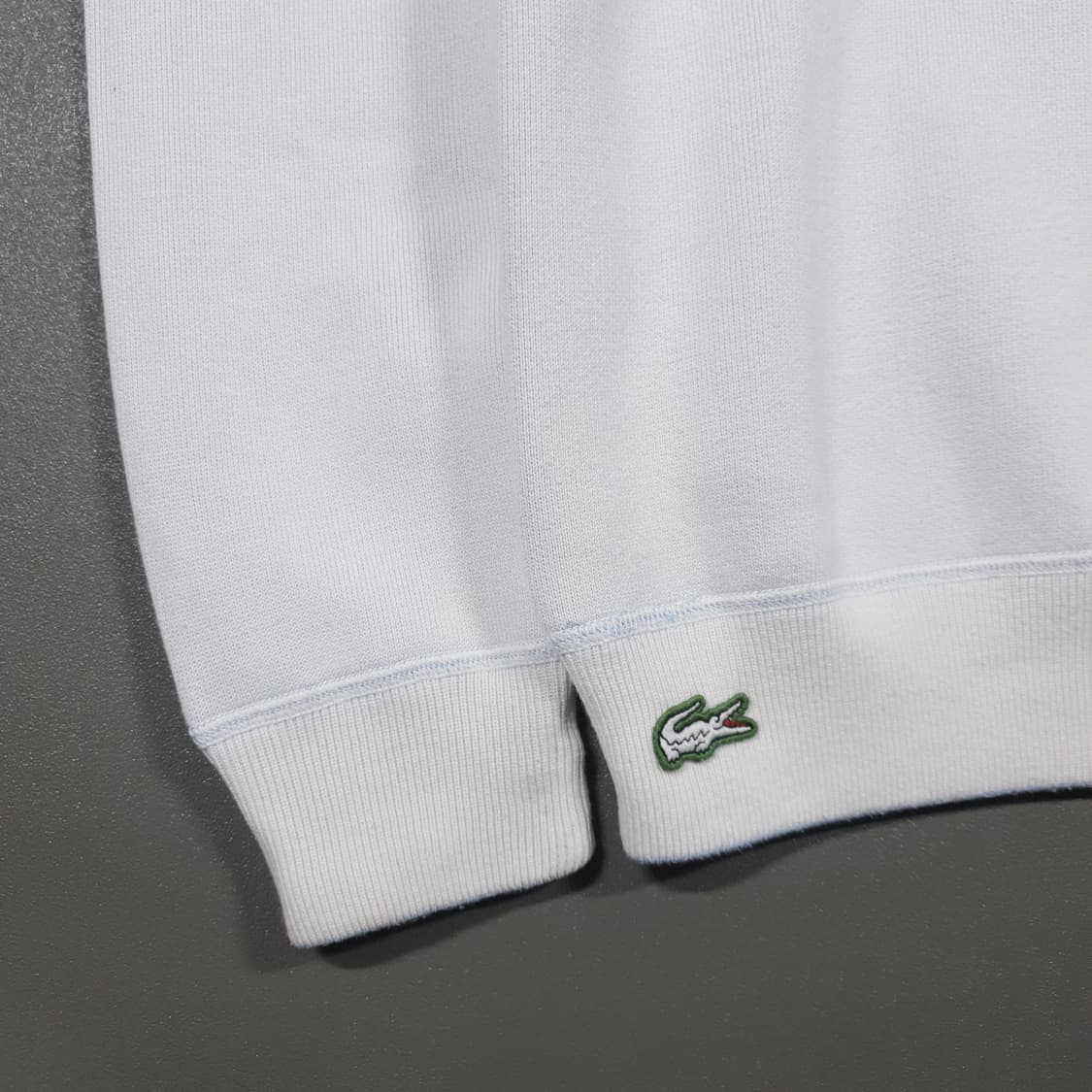 M (95) 라코스테 라이브 신형 양면 리버서블 크록 니트 스웨터 희귀 상품이미지6