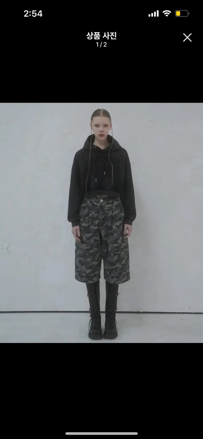 어반드레스 사이드 빅 데님 쇼츠 카모 S 상품이미지1