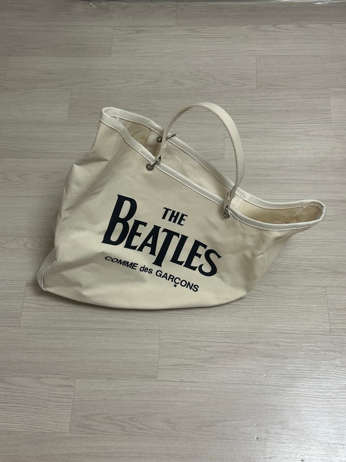 Comme des garcons 꼼데 더 비틀즈 캔버스 보트백 상품이미지5