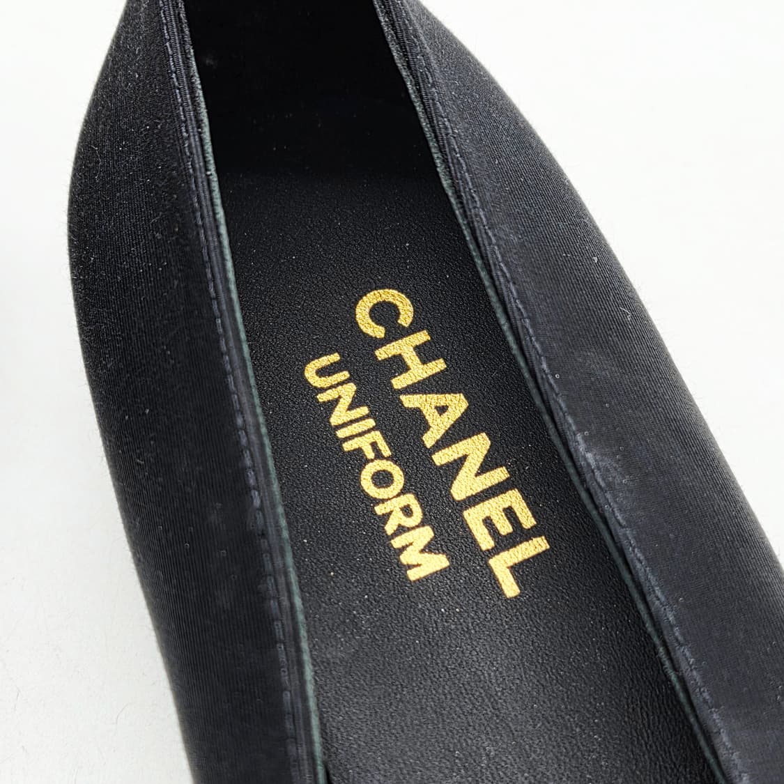  샤넬 유니폼 발레리나 플랫 슈즈 블랙 (37 1/2, 38)  상품이미지4