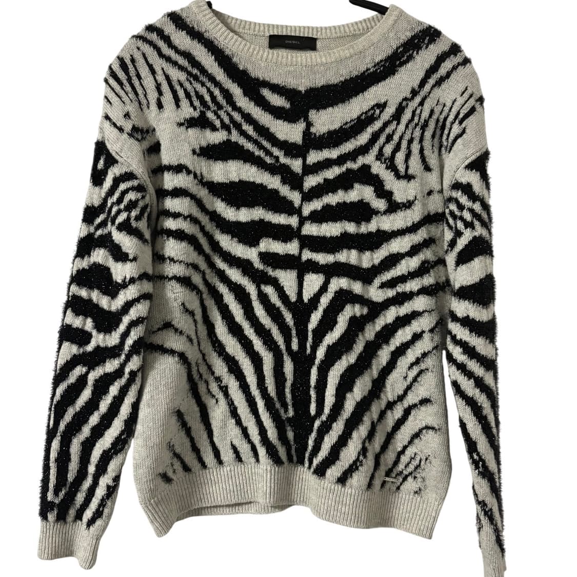 DIESEL 디젤 지브라 펄 니트 S 상품이미지1