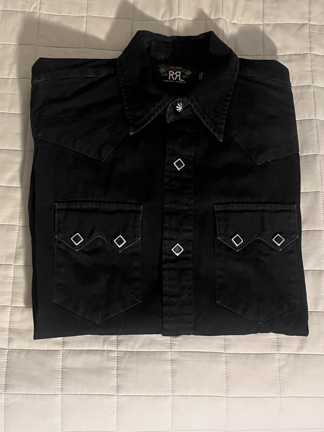 RRL 슬림핏 데님 웨스턴 셔츠 상품이미지3