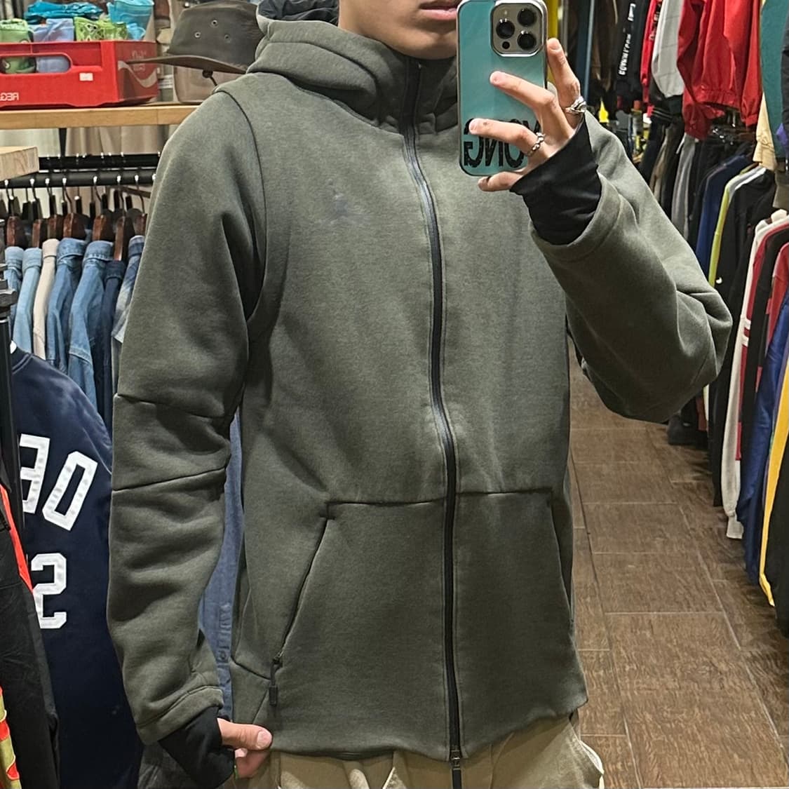 [HI] 나이키 조던 후드집업 카키 상품이미지4