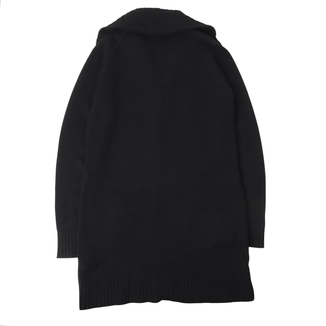 로렌 랄프로렌 블랙 하이넥 폴라 울 스냅 가디건 상품이미지6