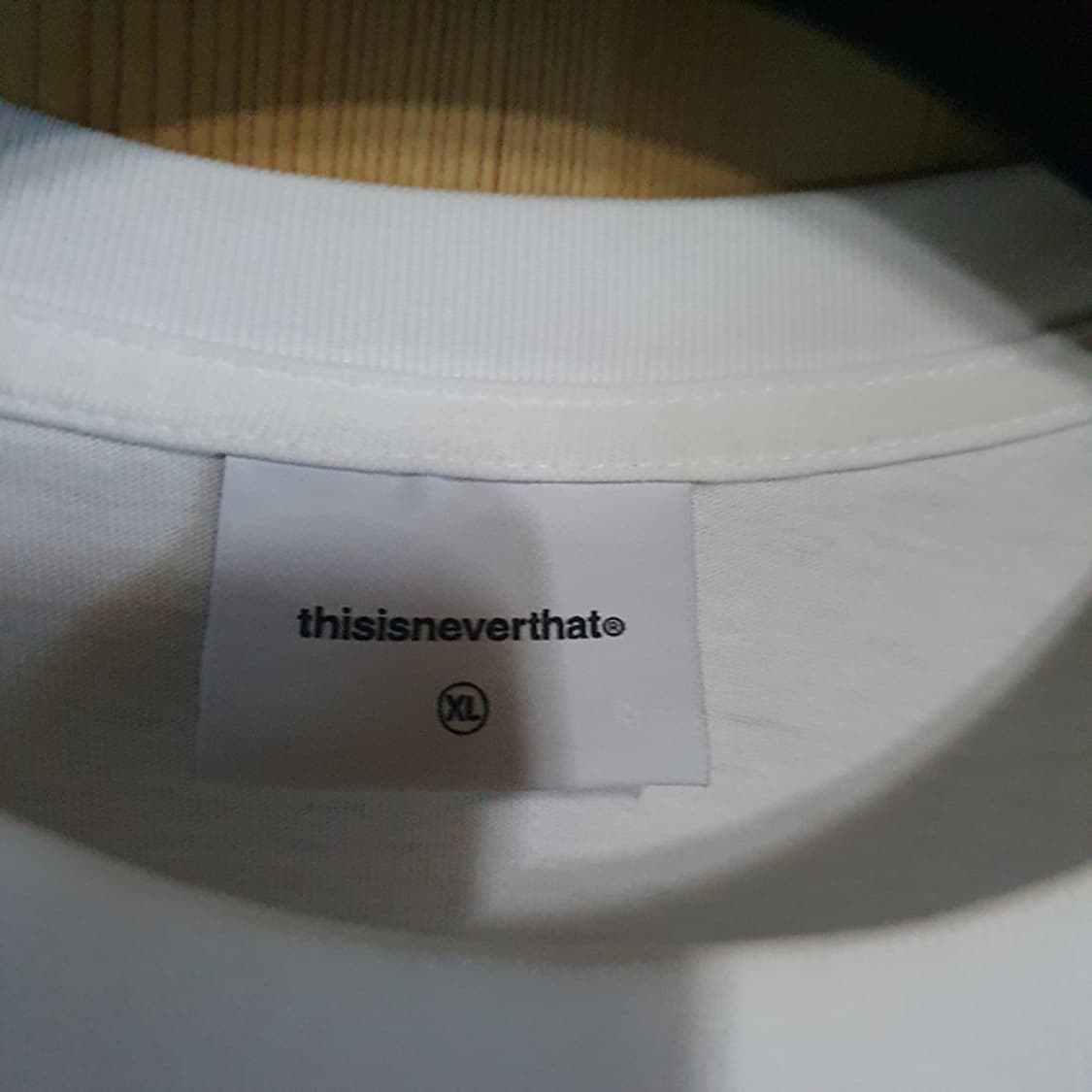 디스이즈네버댓 흰색 반팔 티셔츠XL 상품이미지3