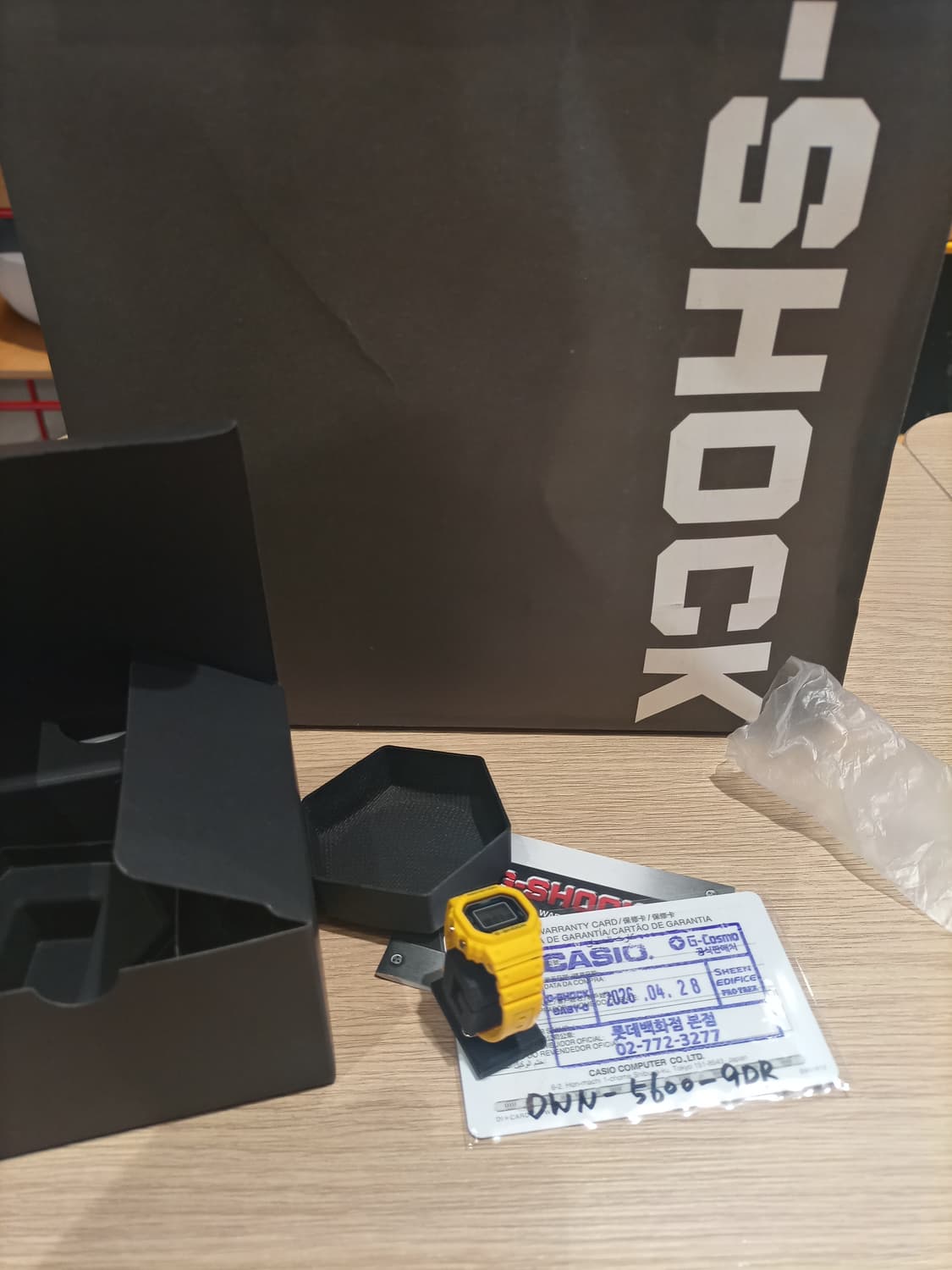 백화점보증서)정품 지샥 카시오 링워치 시계반지 상품이미지1