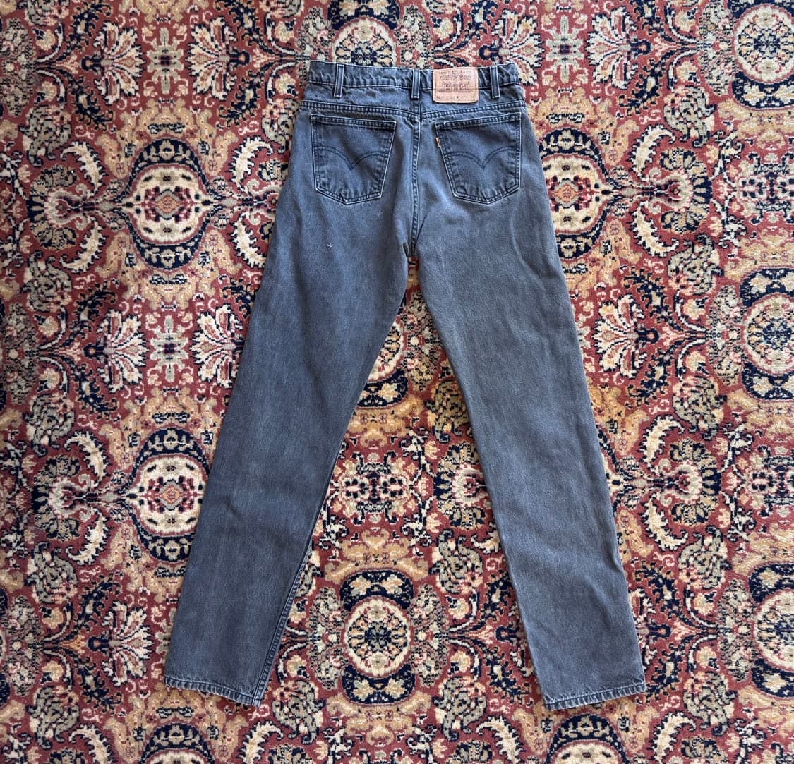 90s 빈티지 리바이스 블랙 진 505 오렌지탭 32 (659) 상품이미지2