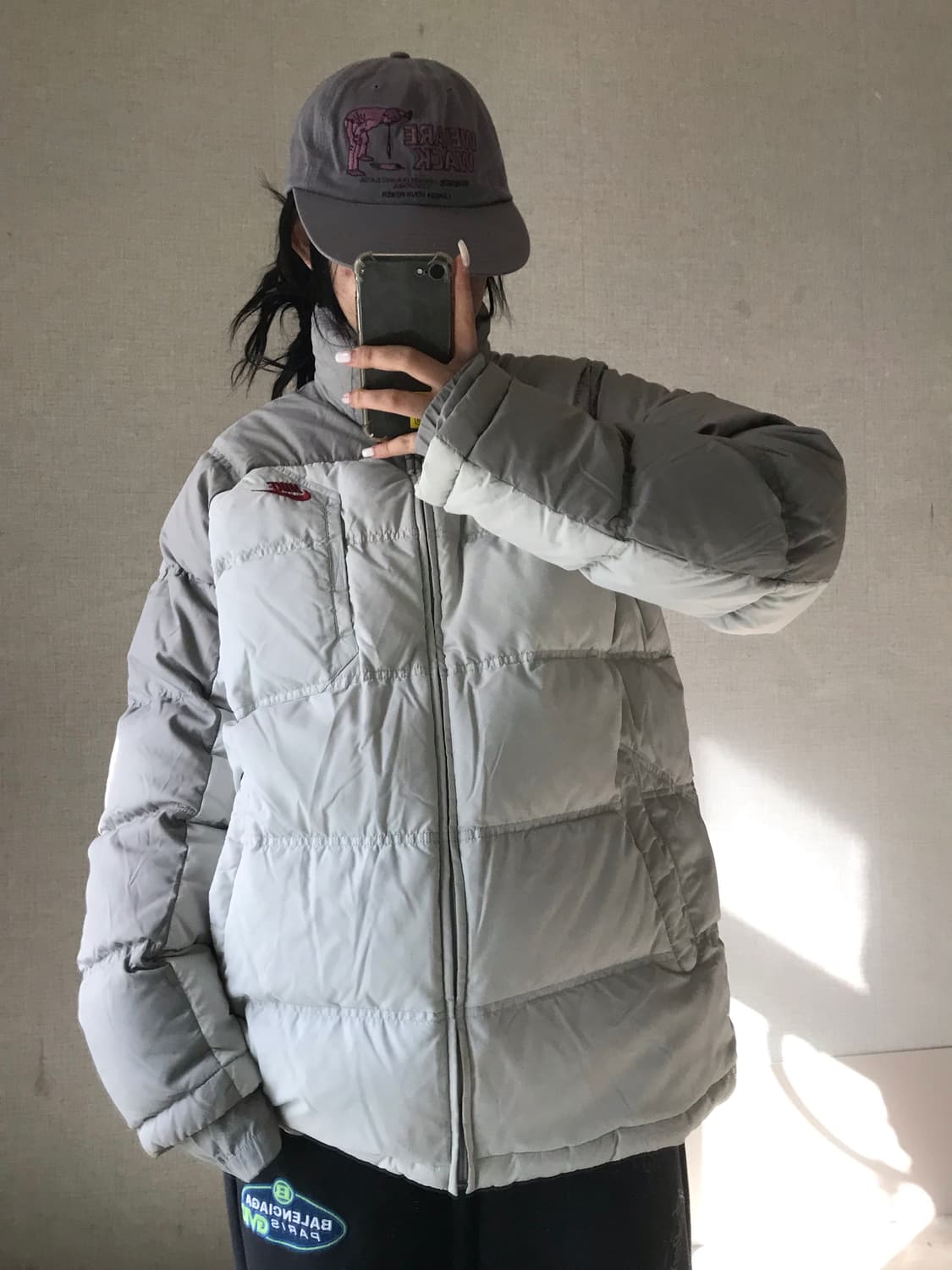 나이키 라이트그레이 패딩 상품이미지5