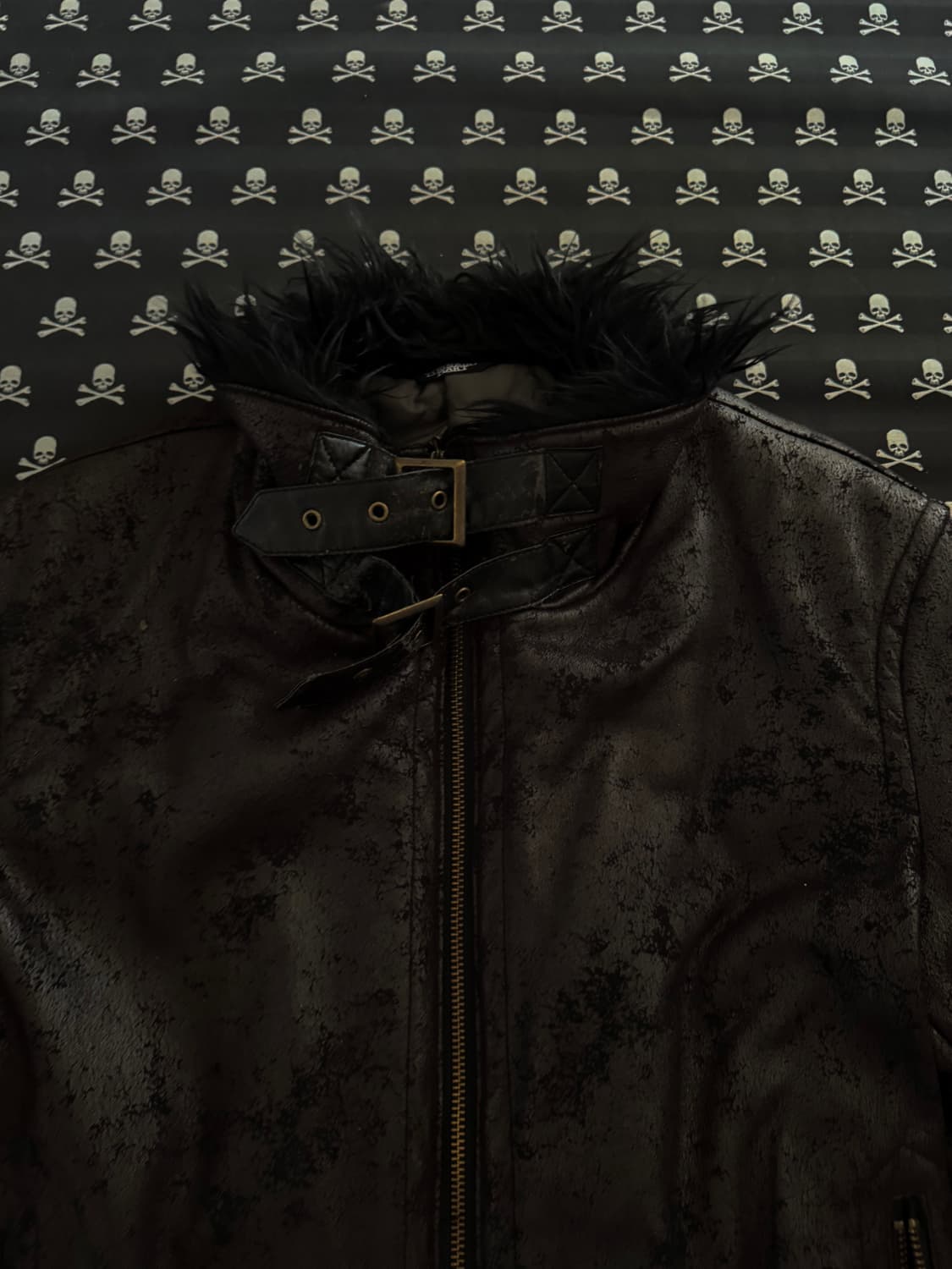 “Tornado Mart” Black fur jacket 상품이미지5