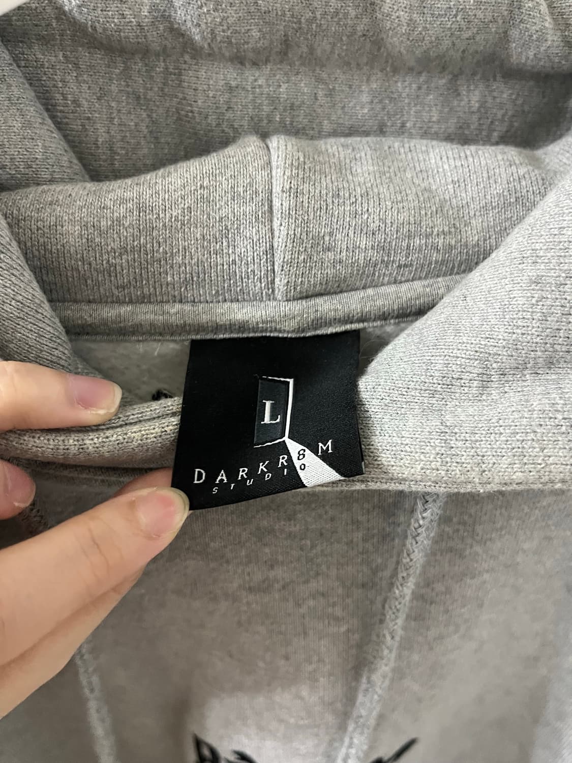 darkroom studio heavy weight hoddie gray 상품이미지4