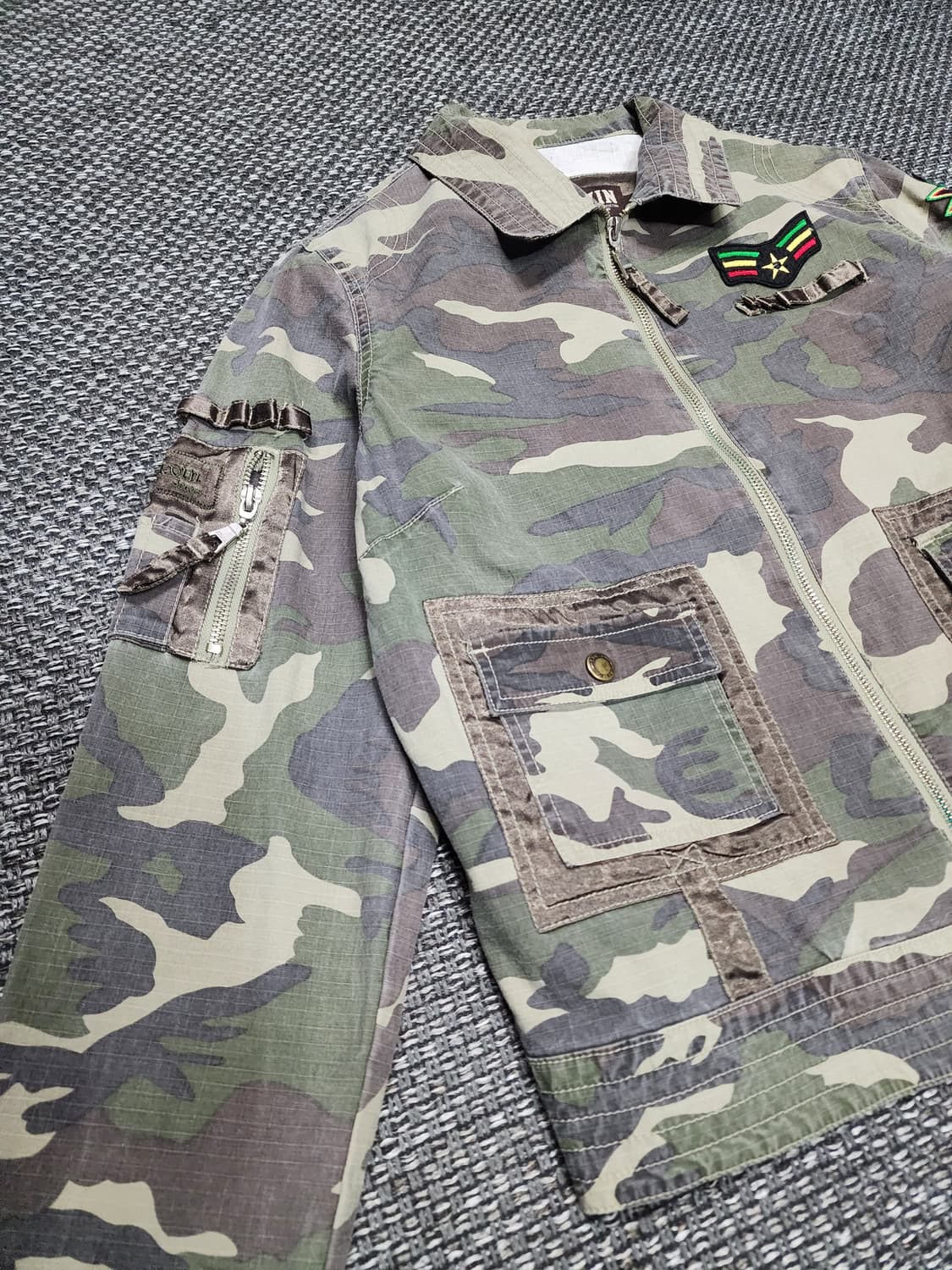 에드윈 카모 밀리터리 자켓 여성 95사이즈 상품이미지4