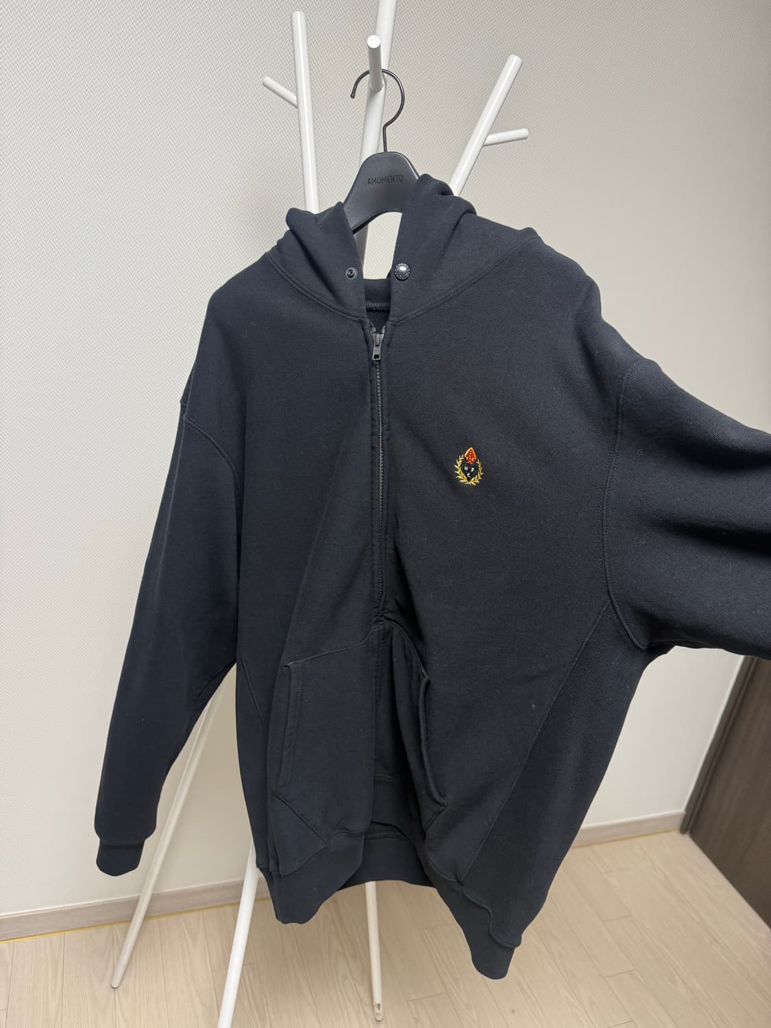 헤리티지플로스 후즈집업 m 블랙 상품이미지2