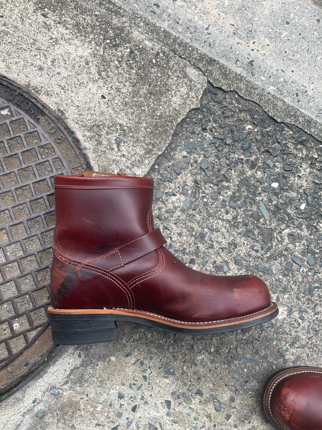 [8.5E] 치페와 엔지니어부츠 체리브라운 (270) 상품이미지5