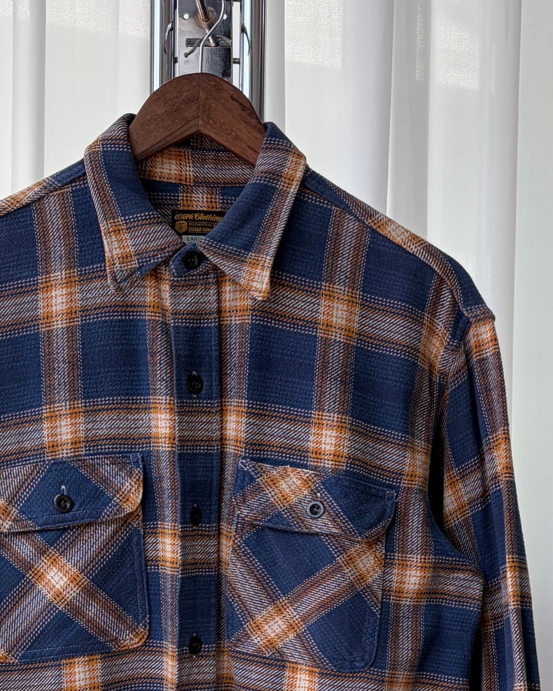 [L]슈가케인 Sugar Cane 플란넬 워크 셔츠  상품이미지6