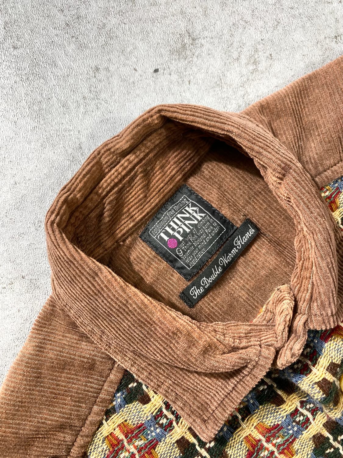 [L] 90s Think Pink 이태리 메이드 에스닉 셔츠 상품이미지7