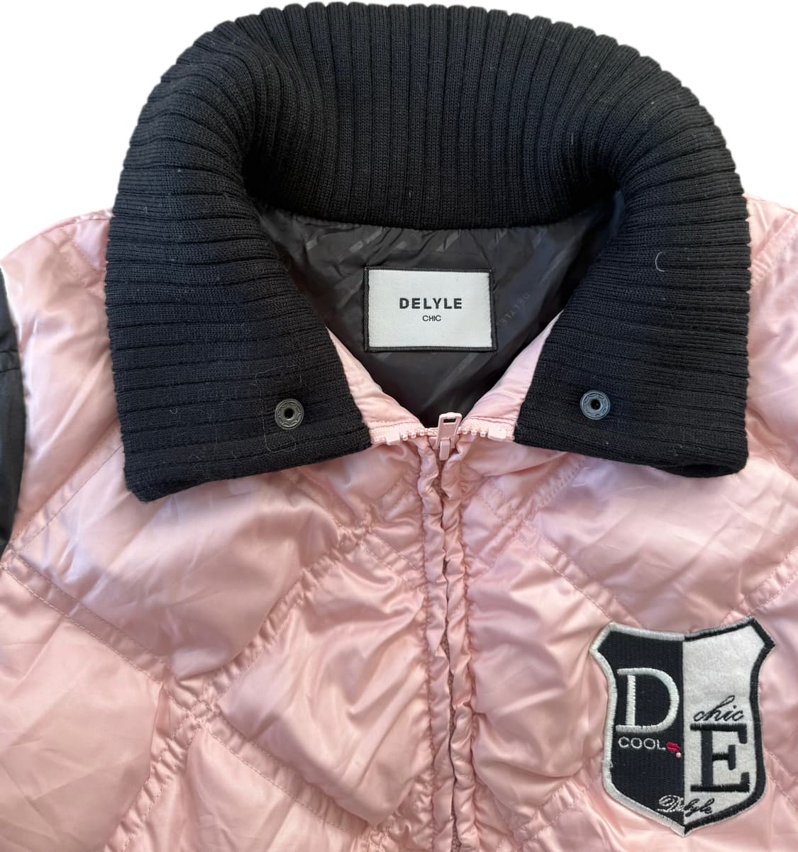 DELYLE CHIC 블랙핑크 경량패딩 상품이미지3