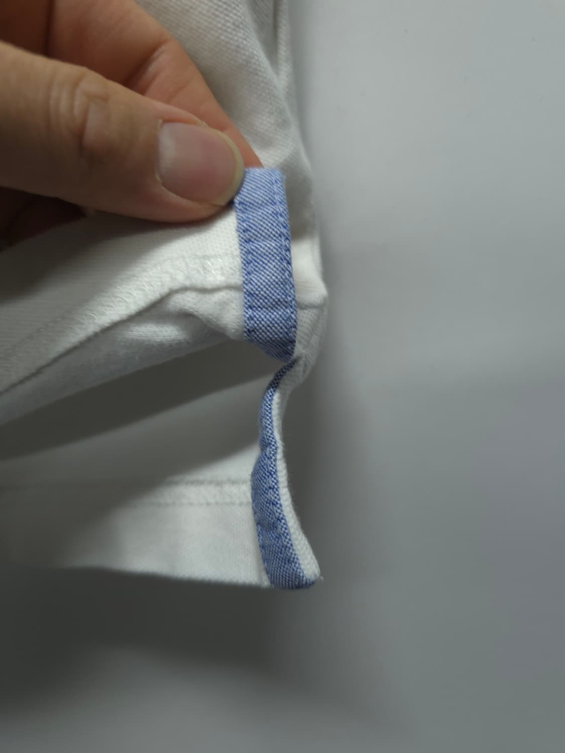 타미힐피거 남성 빅플래그 배색 반팔 카라티 (100) 상품이미지6