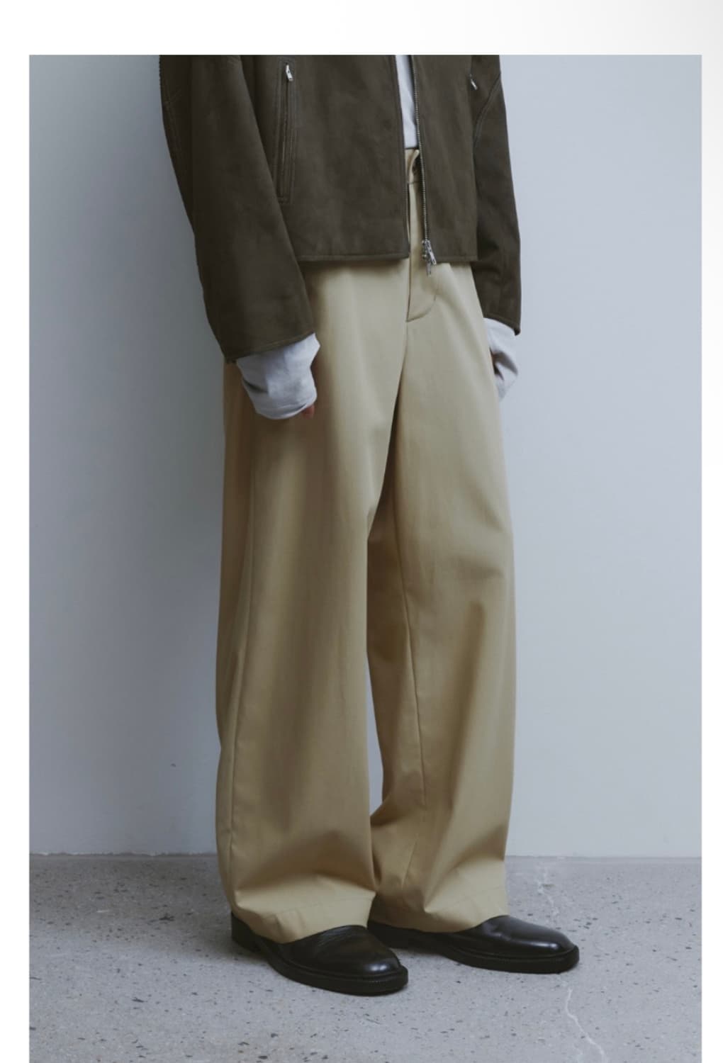 [Youth]Wide Chino Pants - Beige (M size) 상품이미지2