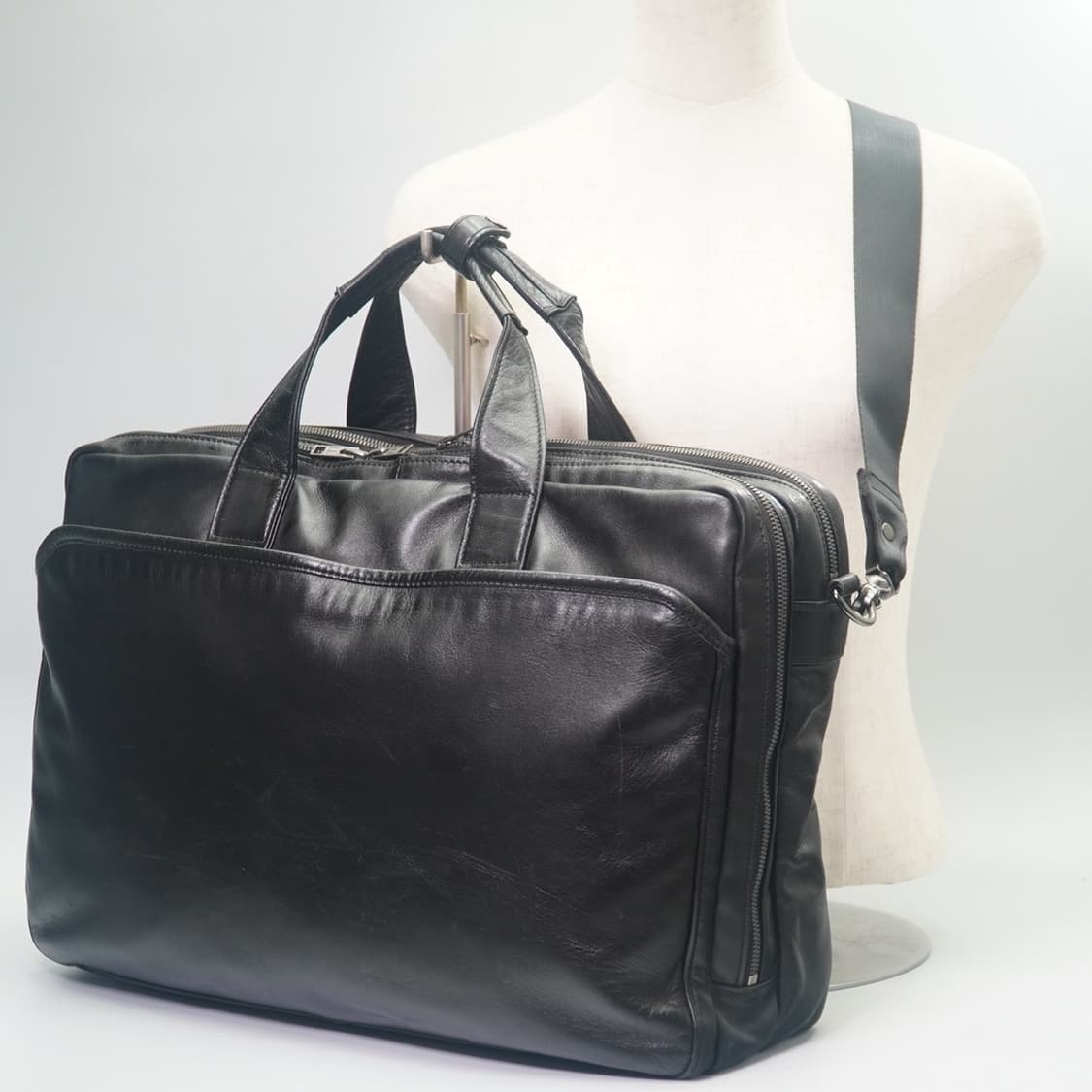 요시다 포터 러기지 라벨 카우스티어 레더 크로스백 상품이미지1