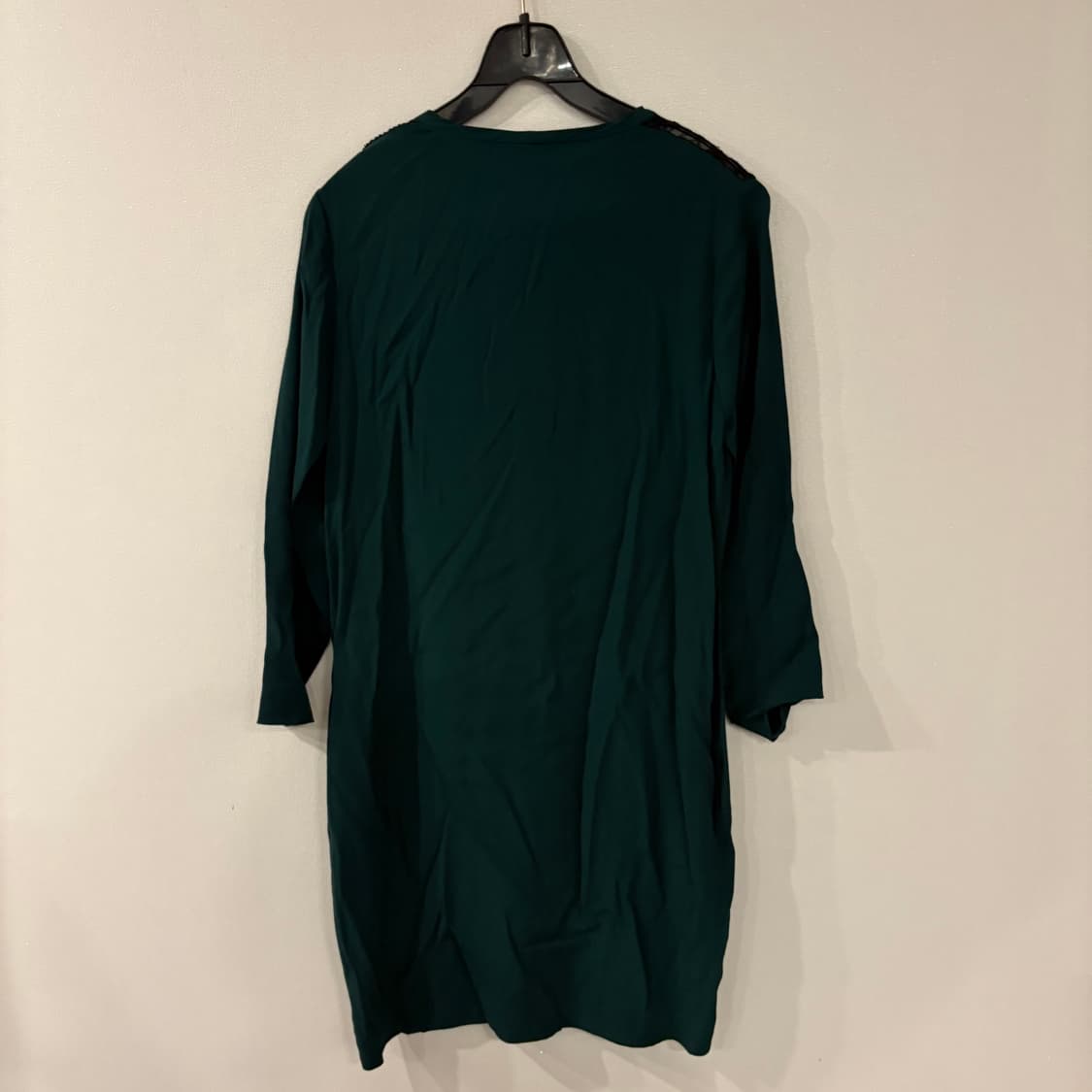 산드로 레이스 장식 원피스 다크 그린 상품이미지5