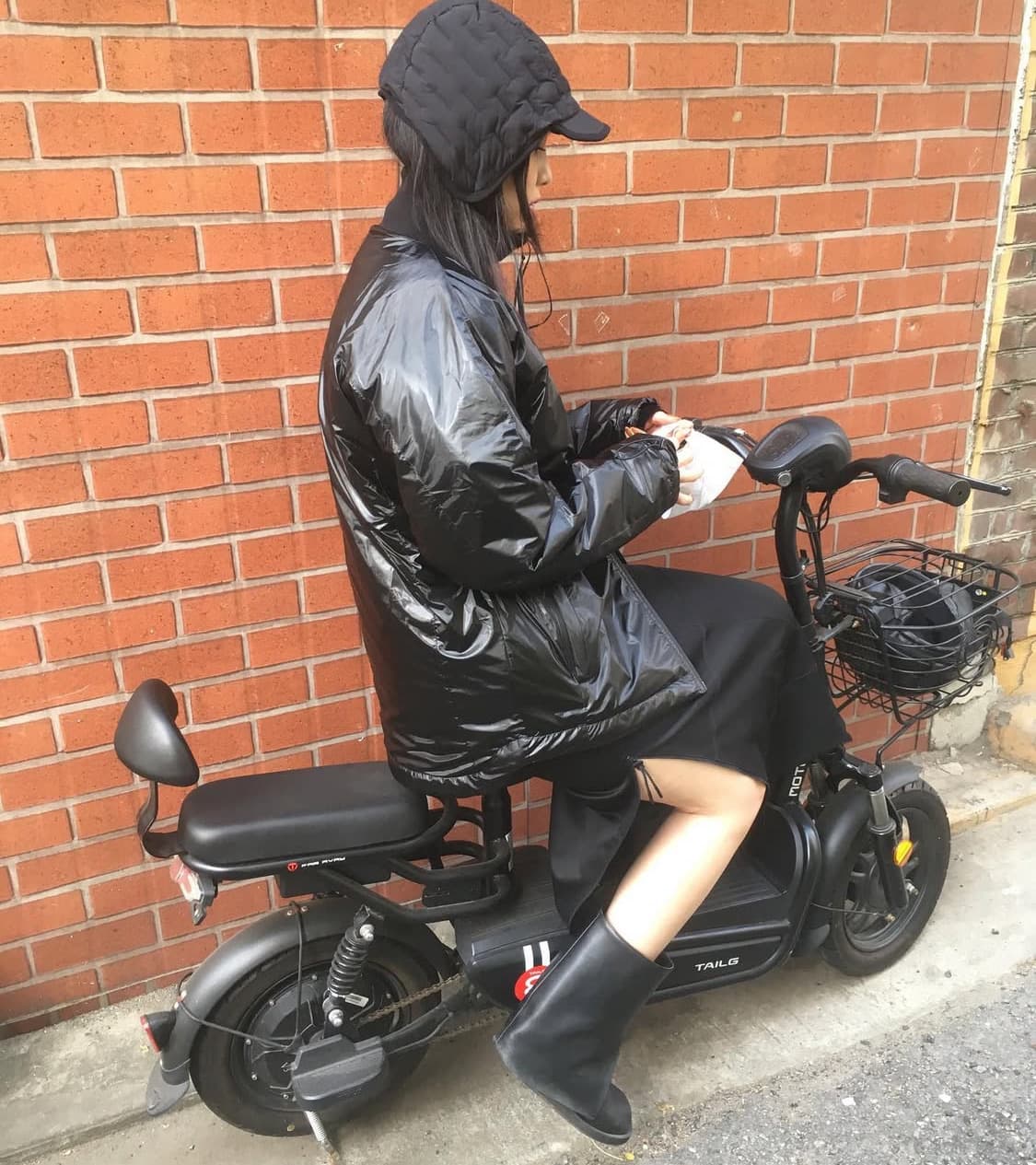 글랙 glack 리스코 코티드 트레이너 패딩 글로시 상품이미지6