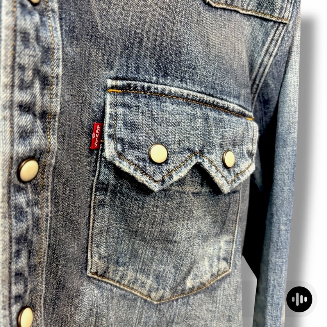 리바이스 빈티지 웨스턴 데님 셔츠 (L) 상품이미지3