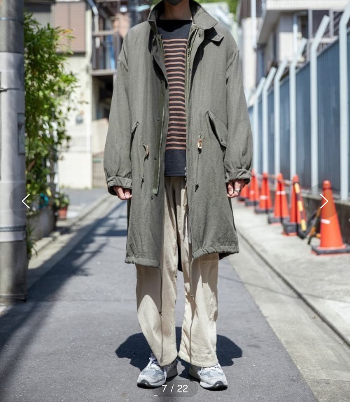 marka wool linen back satin mods parka 상품이미지5