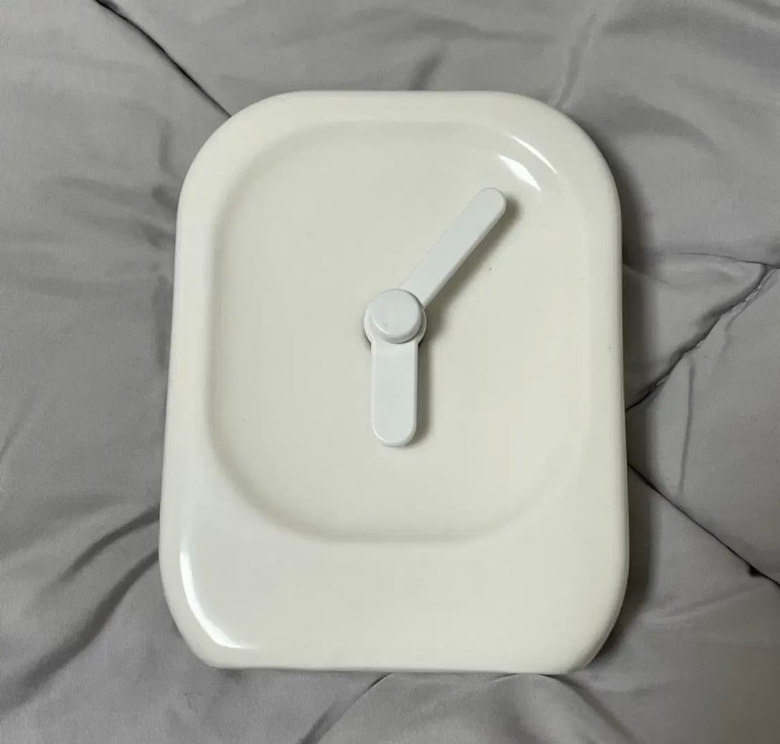 비믹스 오클락 세라믹 올화이트 탁상시계 인테리어 상품이미지1