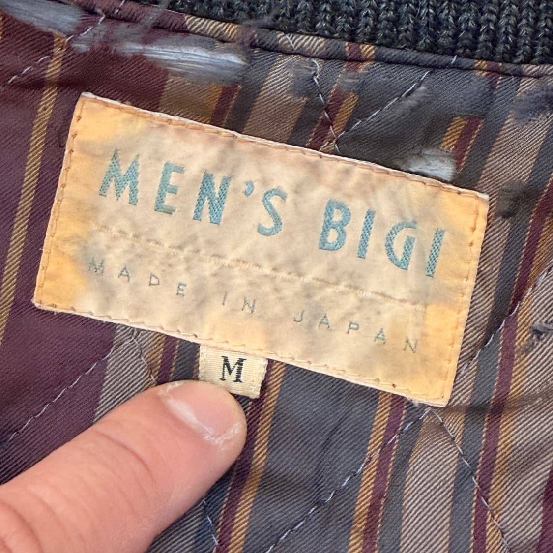 1983 맨즈 비기 타케오 키쿠치 카우레더 아카이브 바시티 자켓 M L 상품이미지10