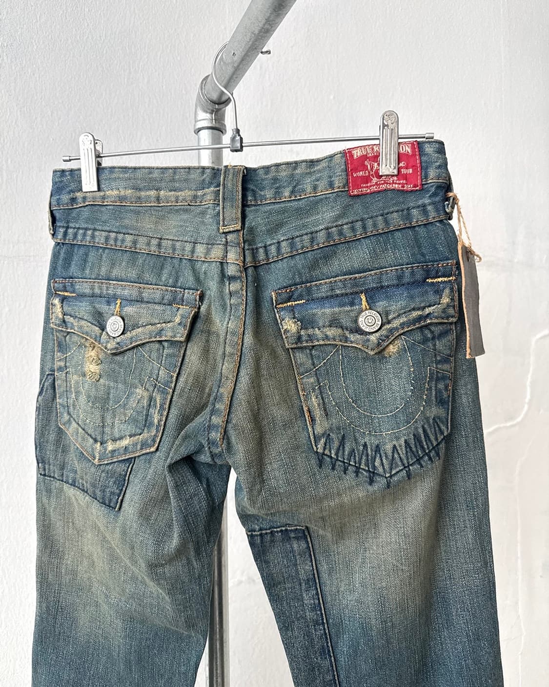 Joey Patchwork Bootcut Denim Pants 상품이미지6