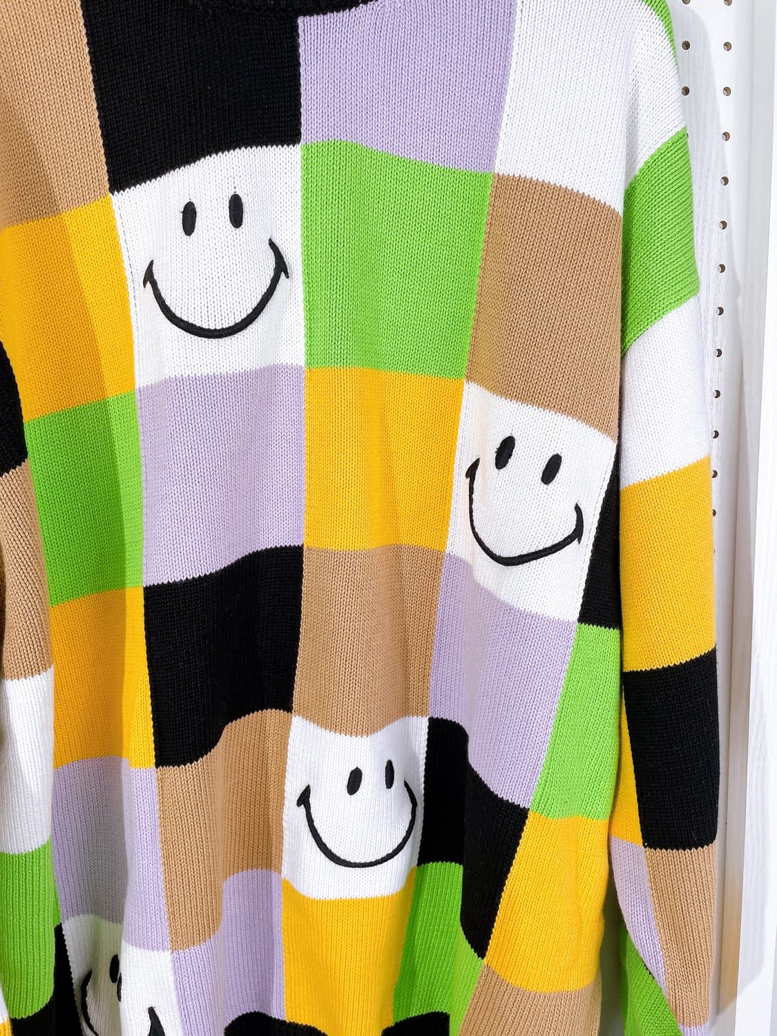 (정품/새상품) 조슈아 X 스마일 공용 컬러블럭 루즈핏 니트 상품이미지2