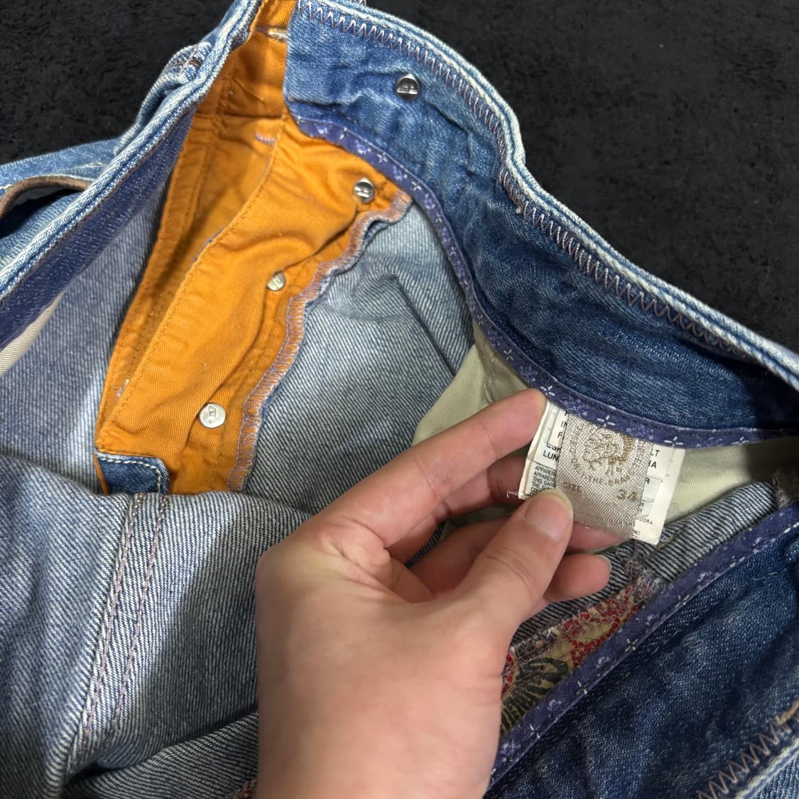 34 디젤 DIESEL  중청 워싱 데님팬츠 상품이미지5