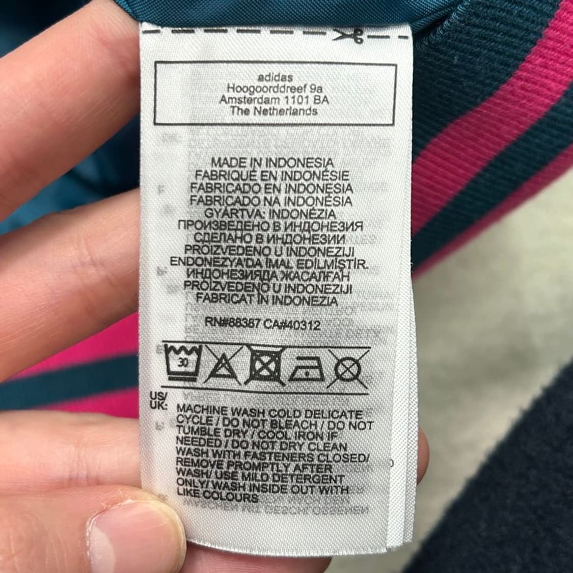 아디다스 오리지널스 새틴 봄버 트랙 재킷 블루 UK 4 상품이미지7